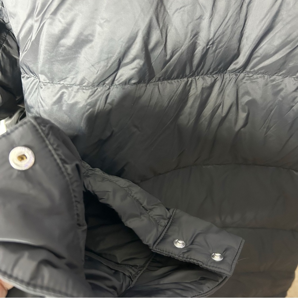 J JILL DOWN QUILTED LIGHTWEIGHT MID LENGTH BLACK PUFFER COAT (size 2X) - Picture 8 of 9